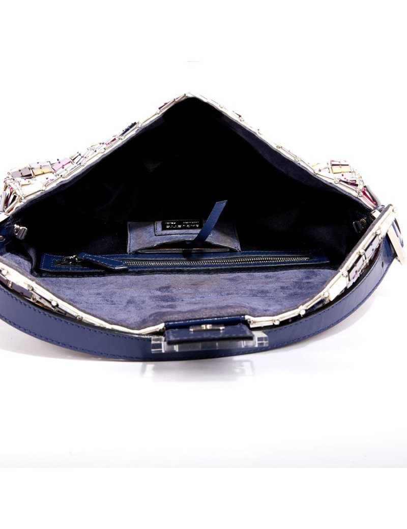 Sac FENDI  baguette multicolore  en mozaique et cristal