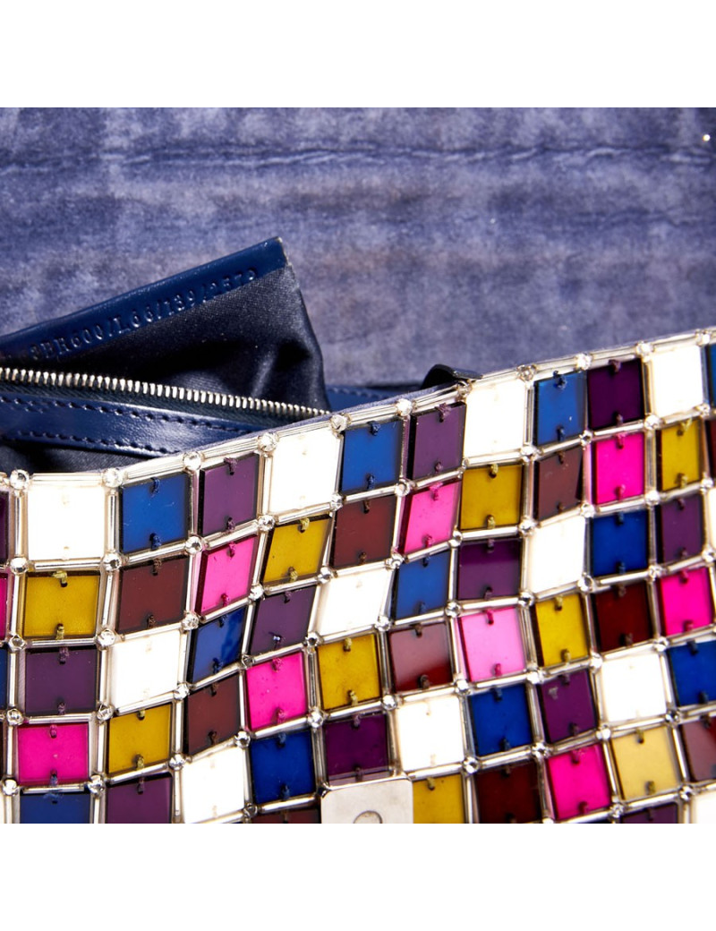 Sac FENDI  baguette multicolore  en mozaique et cristal