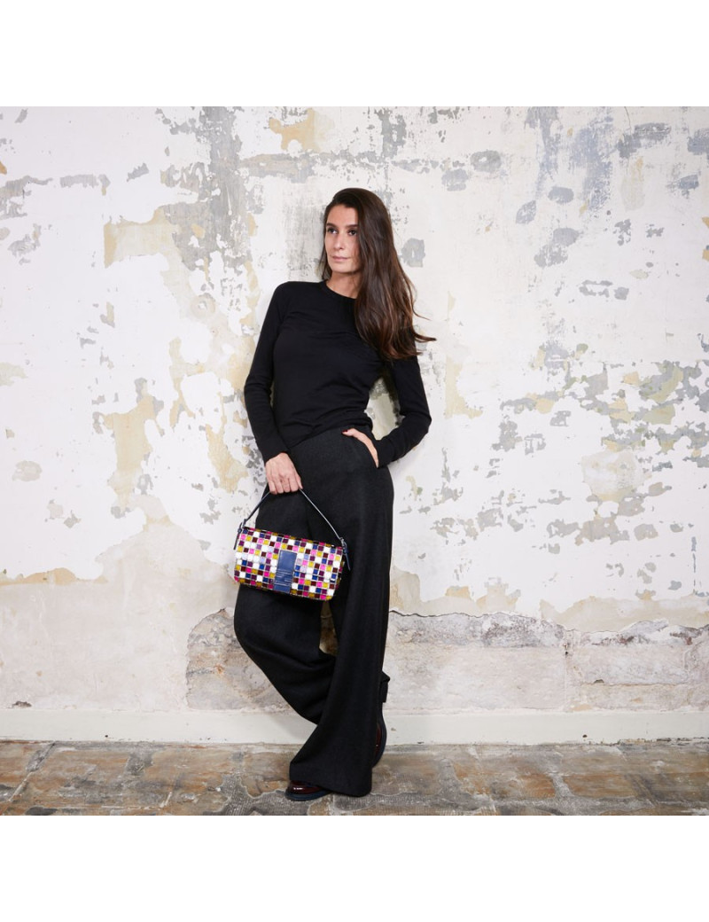 Sac FENDI  baguette multicolore  en mozaique et cristal