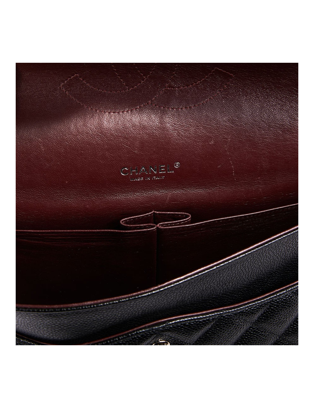 Sac jumbo CHANEL cuir caviar noir