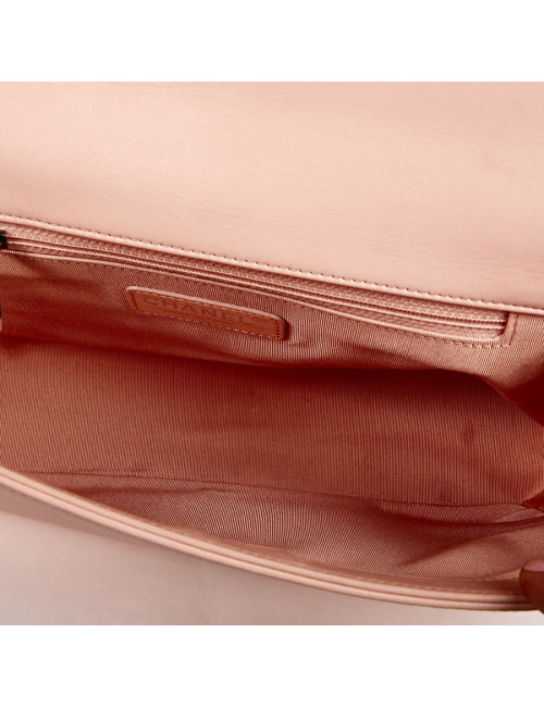 Sac Boy CHANEL cuir matelassé rose