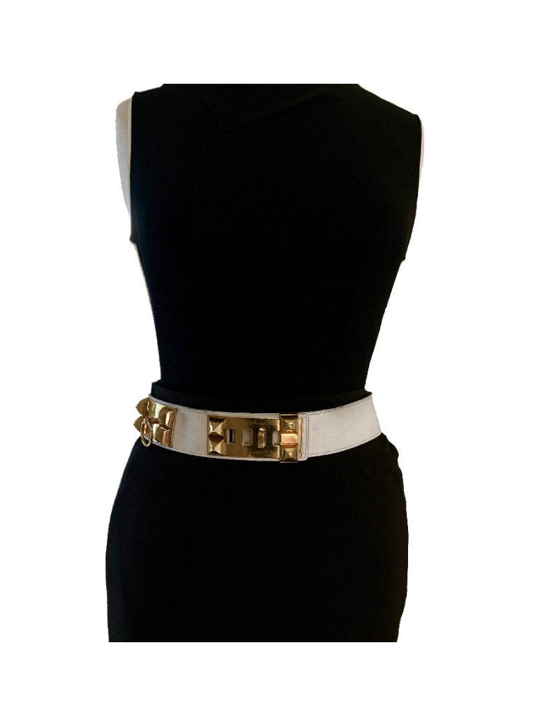 Ceinture CDC HERMES cuir blanc 