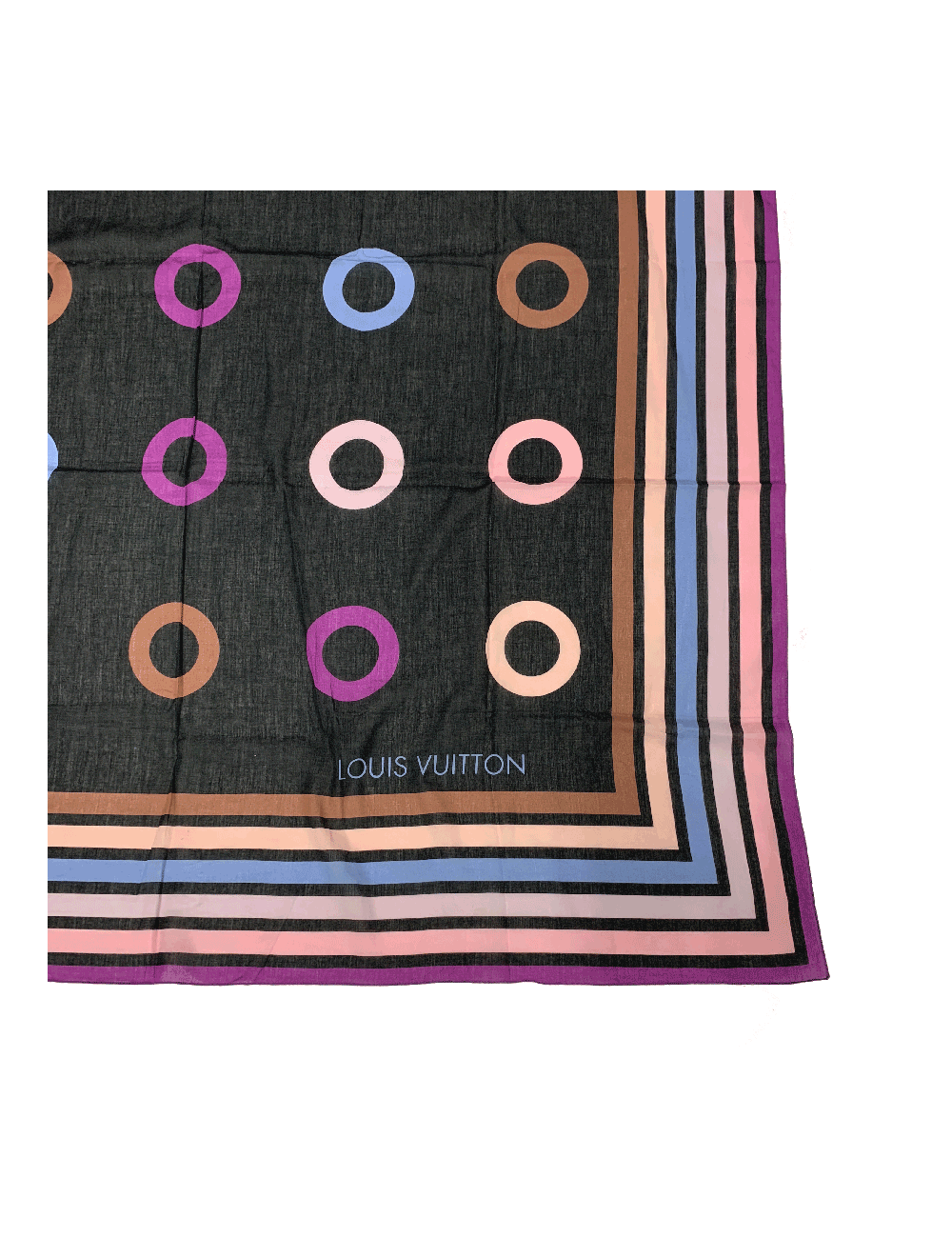 Paréo LOUIS VUITTON coton rayé