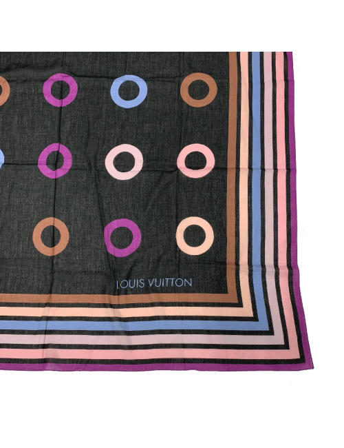 Paréo LOUIS VUITTON coton rayé