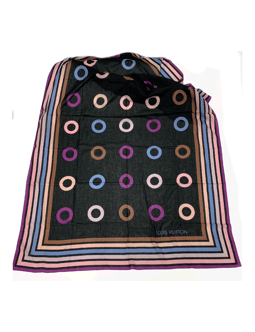 Paréo LOUIS VUITTON coton rayé