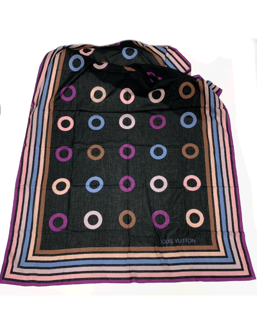 Paréo LOUIS VUITTON coton rayé