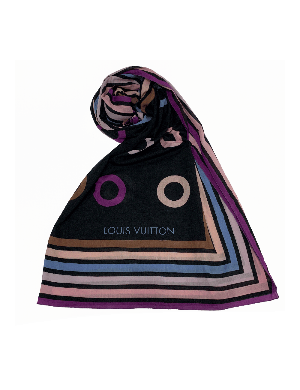 Paréo LOUIS VUITTON coton rayé