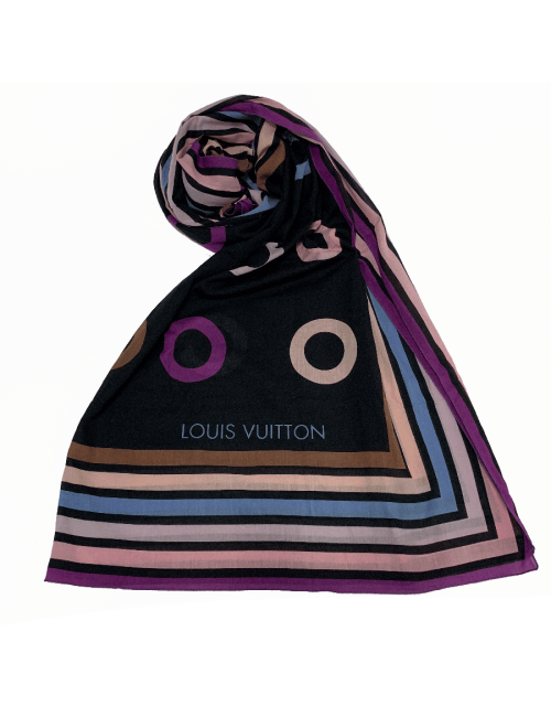 Paréo LOUIS VUITTON coton rayé