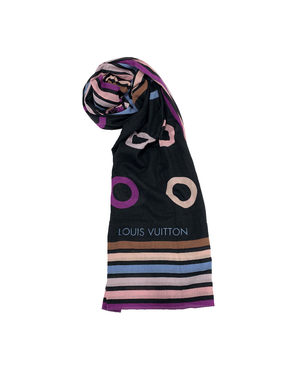Paréo LOUIS VUITTON coton rayé