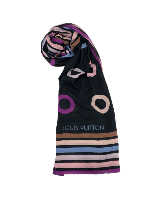 Paréo LOUIS VUITTON coton rayé
