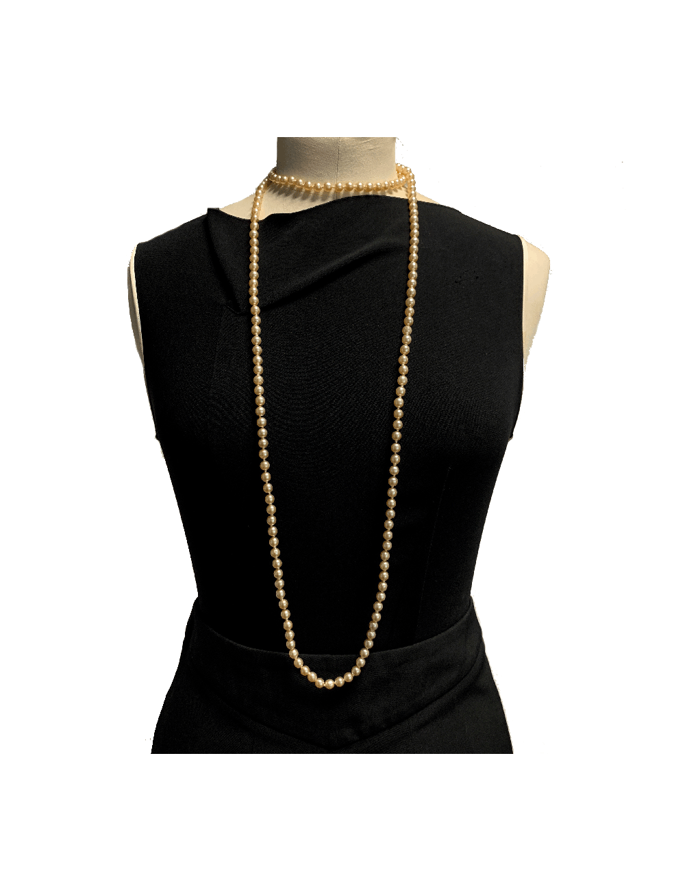 Long sautoir MARGUERITE DE VALOIS fines perles nacrées