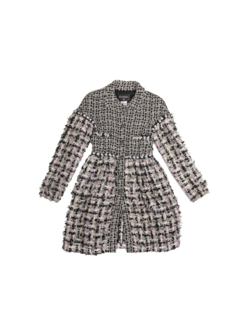 Manteau CHANEL T36 en tweed multicolore