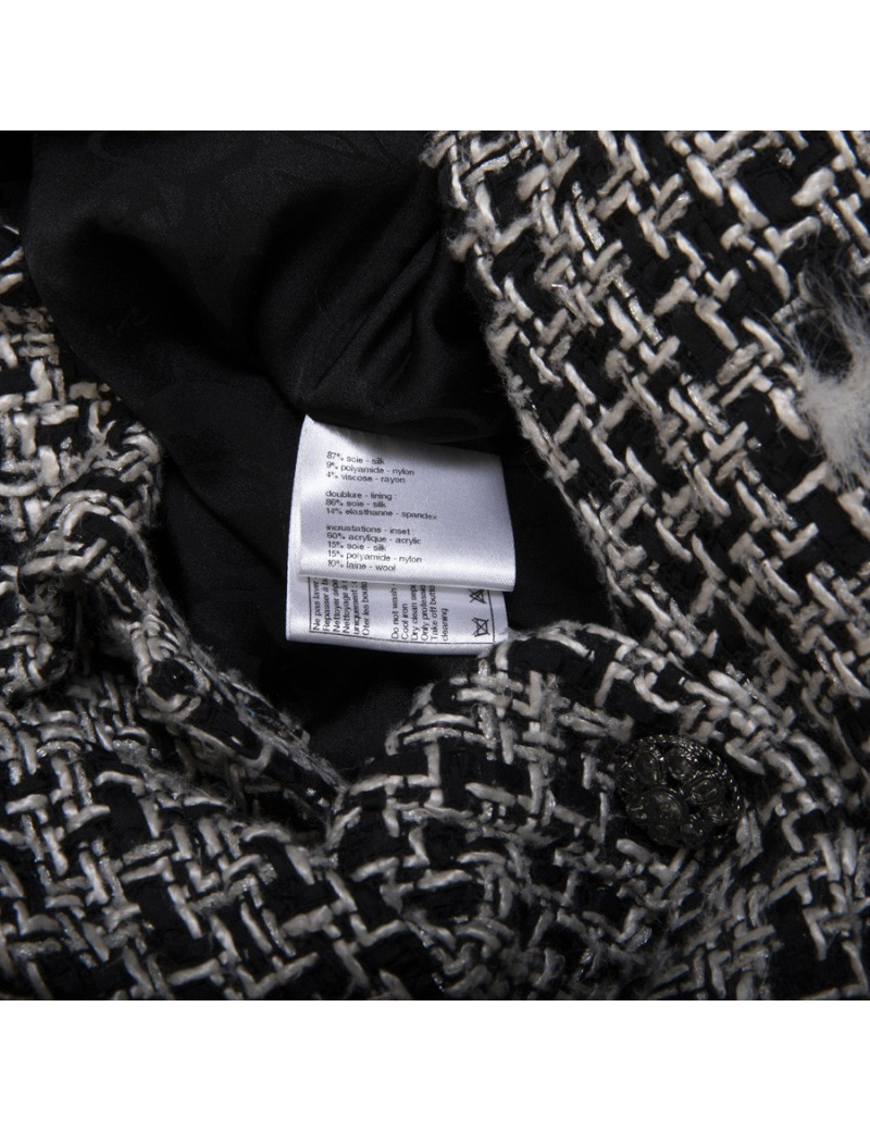 Manteau CHANEL T36 en tweed multicolore