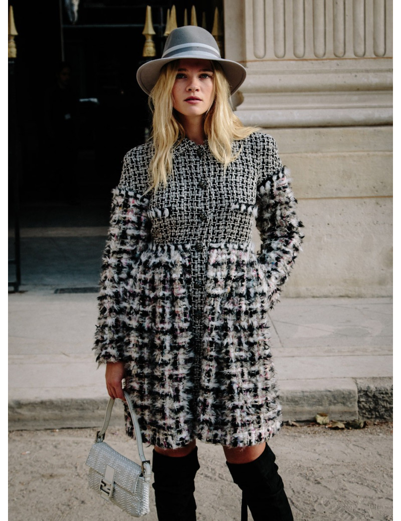 Manteau CHANEL T36 en tweed multicolore