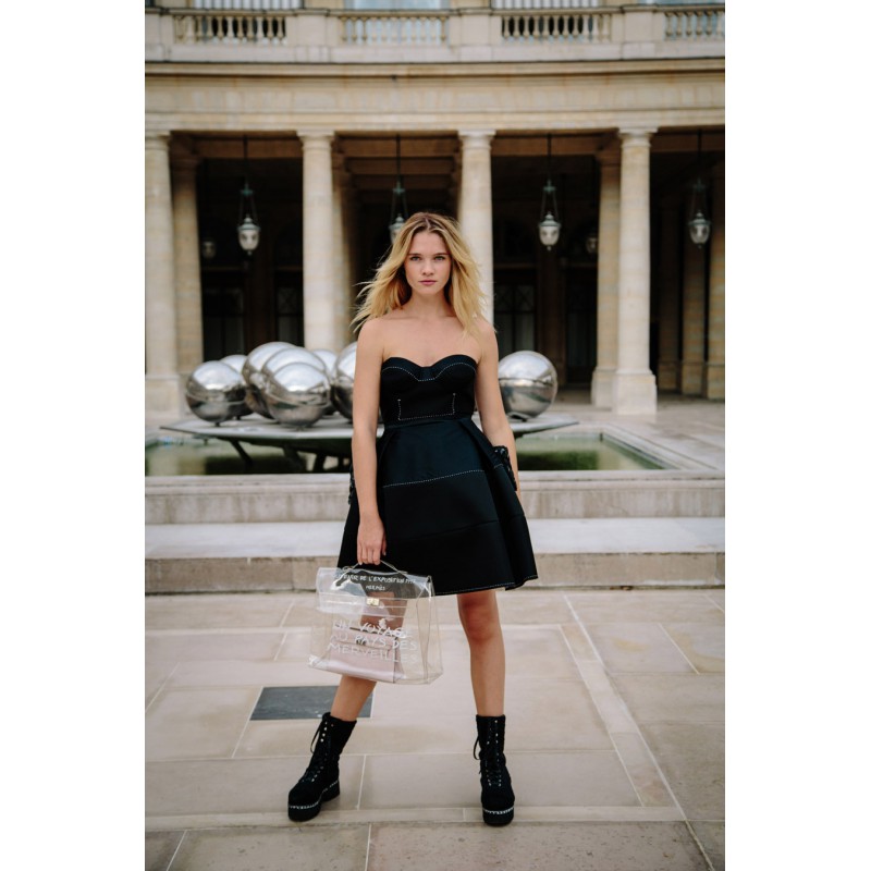 CHANEL dress in black dress size 36FR - VALOIS VINTAGE PARIS