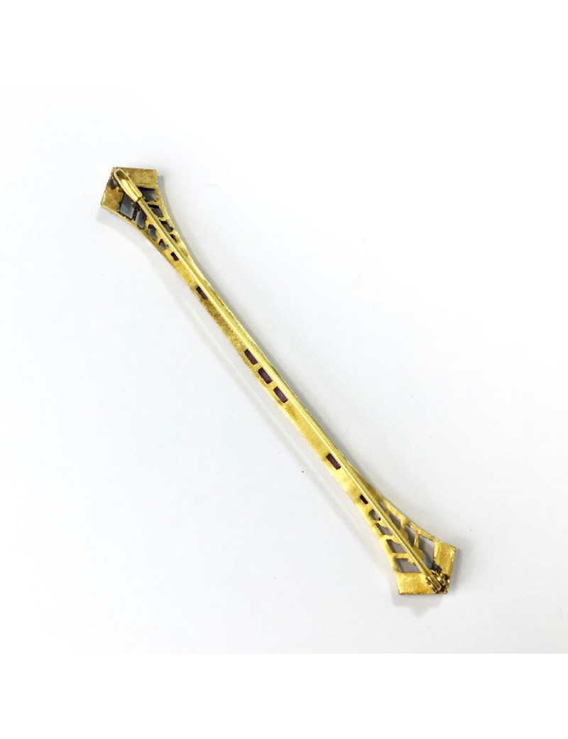 Barrette de cravate ou broche non signée