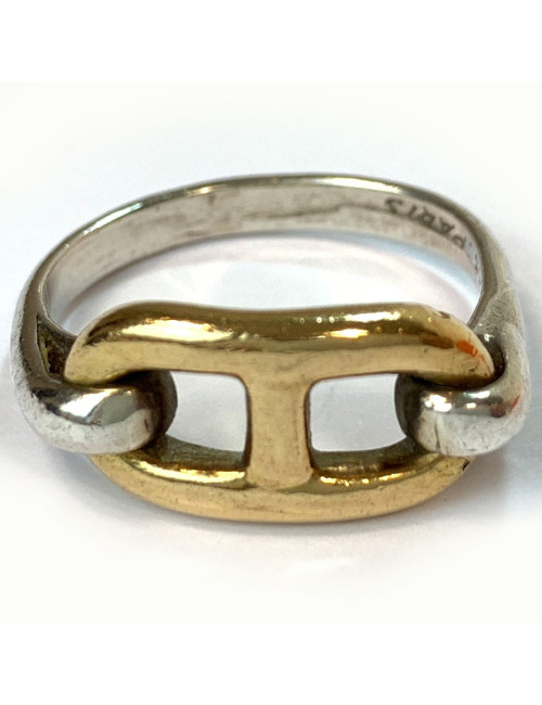 Bague HERMES or et argent