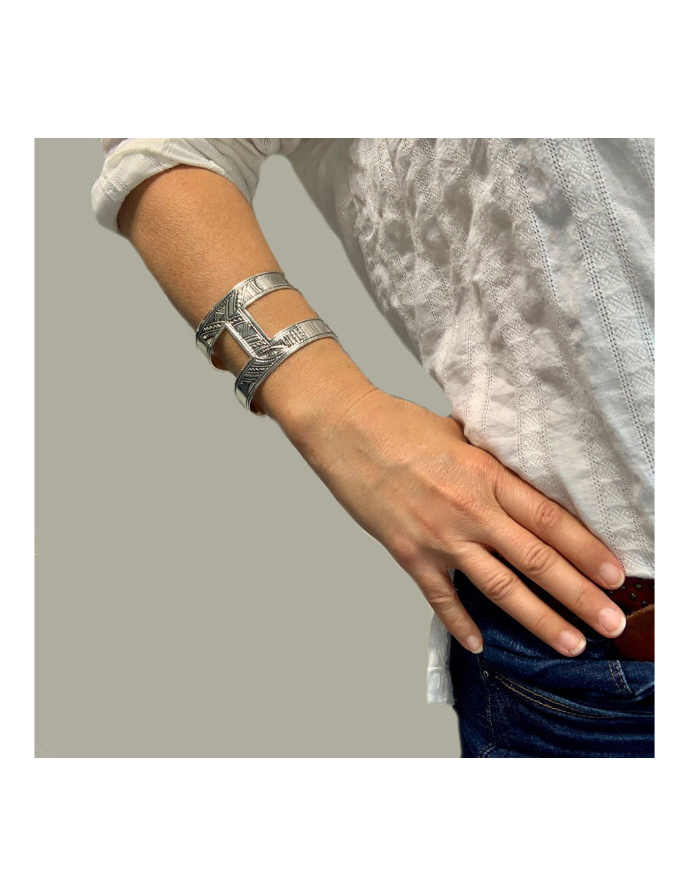 Bracelet HERMES 3tOUAREG3 argent 925