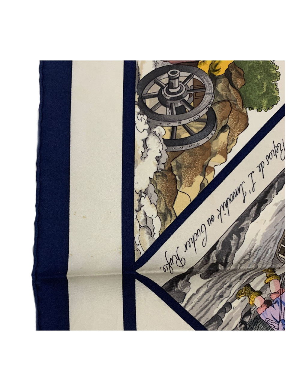 Carré 90 x 90 HERMES soie 100% "Voyage en Russie" 