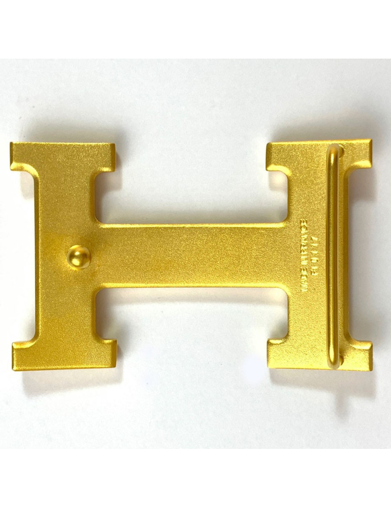 Boucles de ceinture HERMES dorée mat