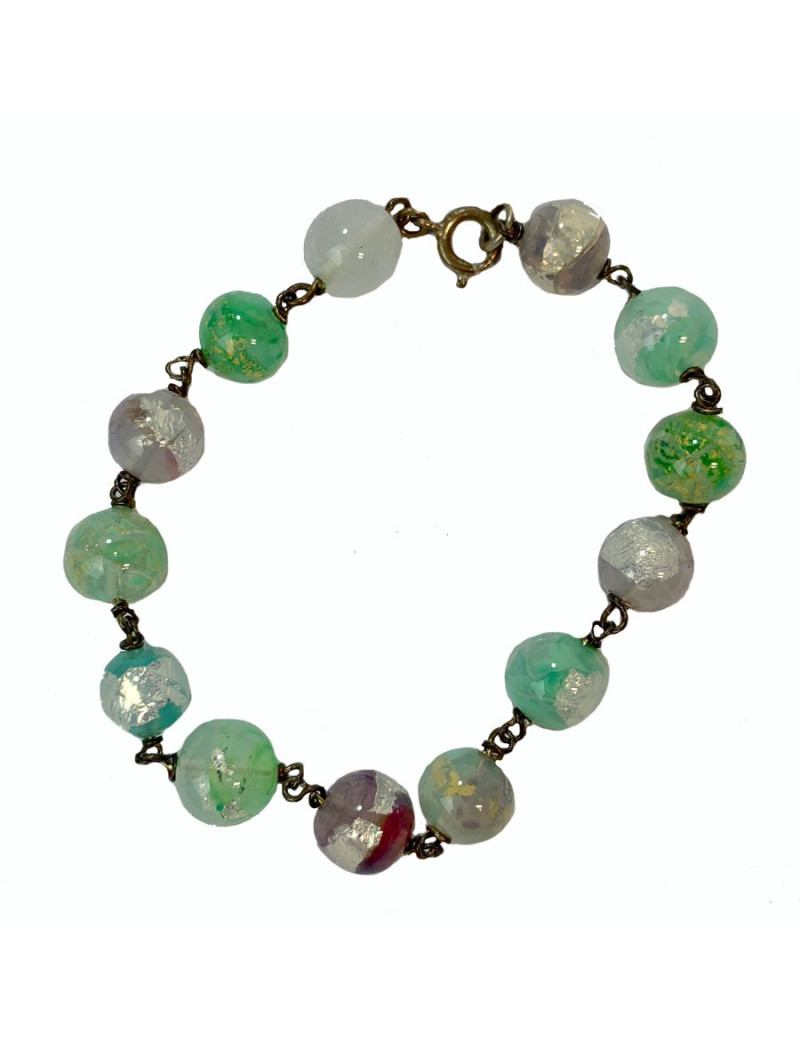 bracelet perles multicolores