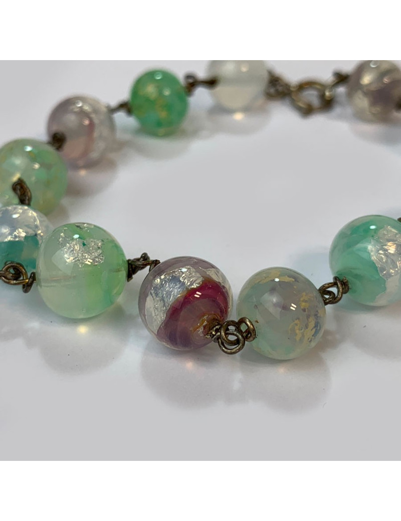 Bracelet perles multicolores MARGUERITE DE VALOIS 