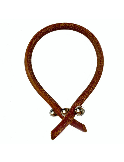 HERMES bracelet brown leather cord - Certified Occasion Jewelry 