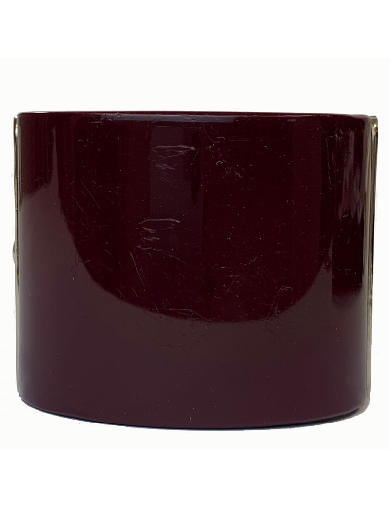 Manchette CHANEL plexiglass violet et perle