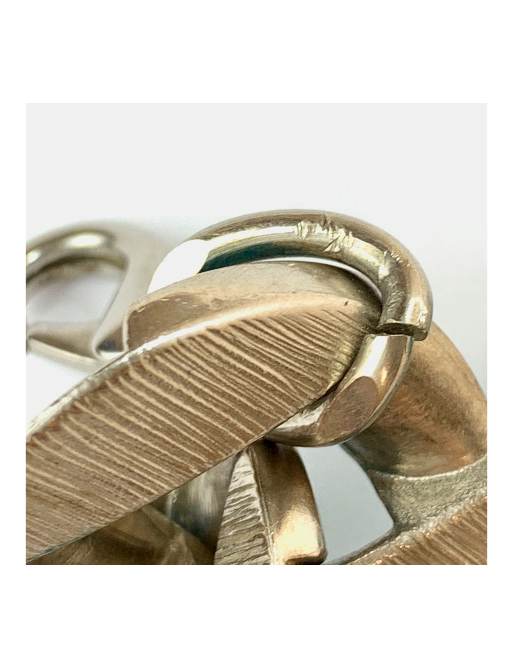 Bracelet CHANEL gourmette émaillée bleue