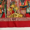 Carré HERMES "La danse du cheval Marwari" soie multicolore