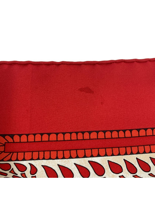 Carré HERMES "La danse du cheval Marwari" soie multicolore