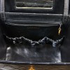 Vanity vintage CHANEL cuir lisse matelassé noir