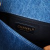 Sac Boy CHANEL patchwork jeans bleu