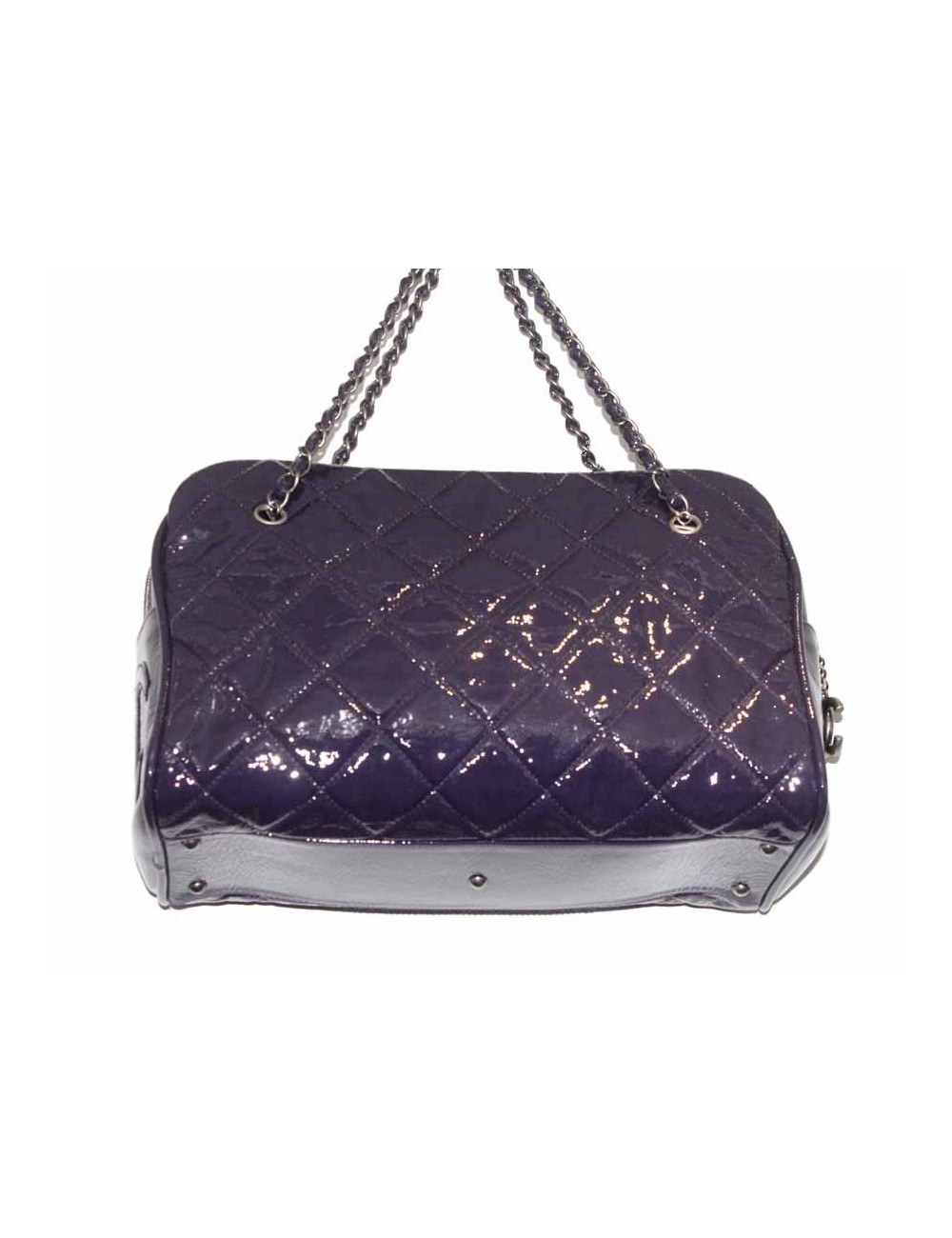 Sac Bowling CHANEL verni violet