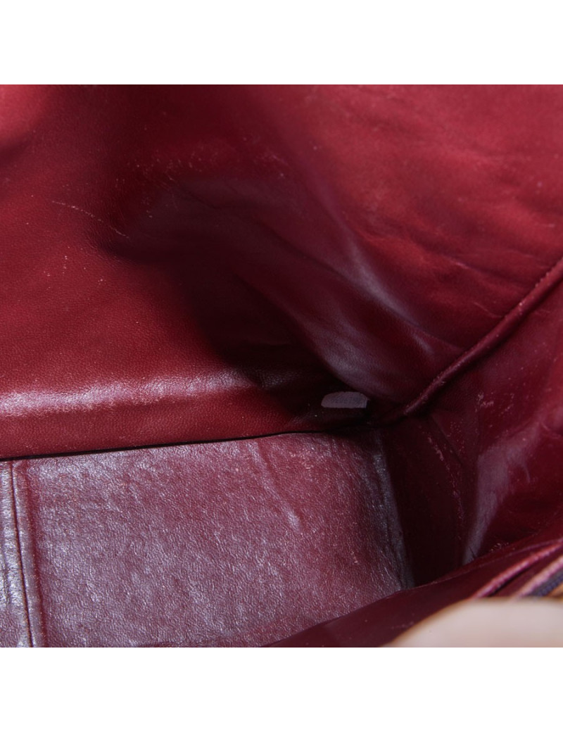 Sac seau CHANEL vintage cuir lisse noir matelassé