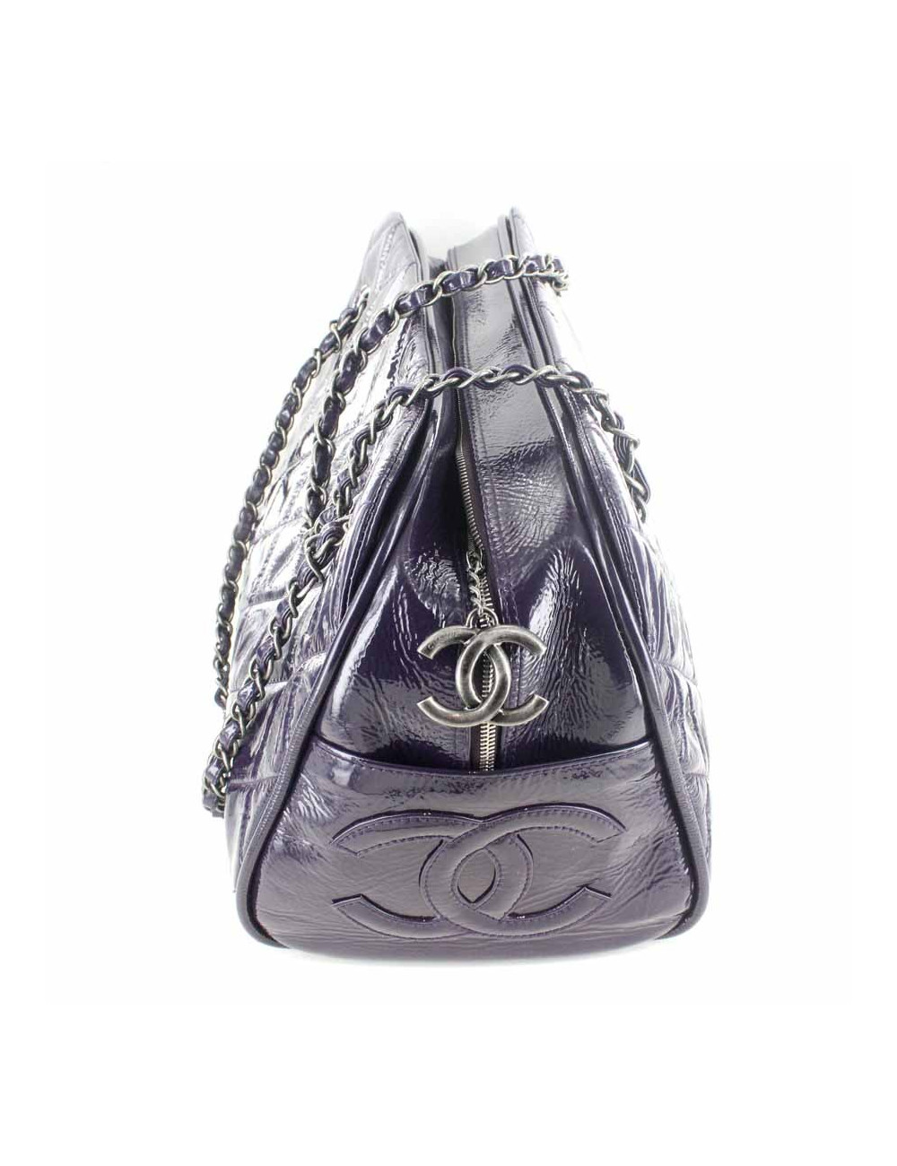 Sac Bowling CHANEL verni violet
