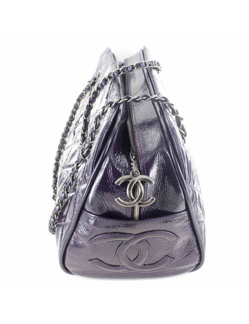 Sac Bowling CHANEL verni violet