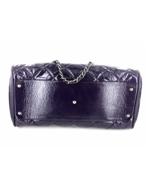 Sac Bowling CHANEL verni violet