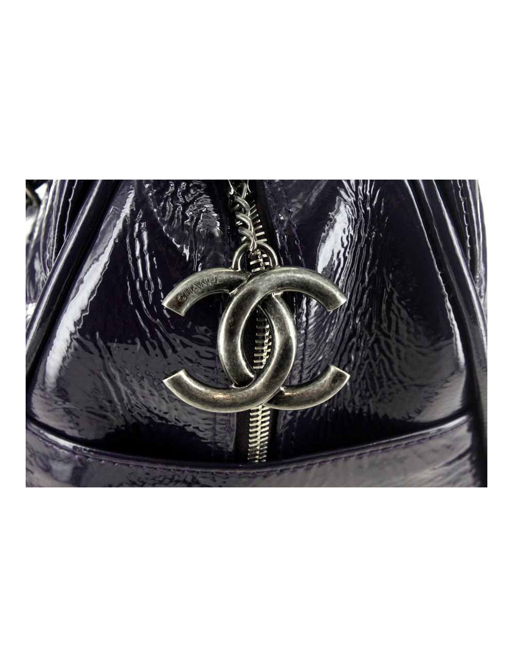 Sac Bowling CHANEL verni violet