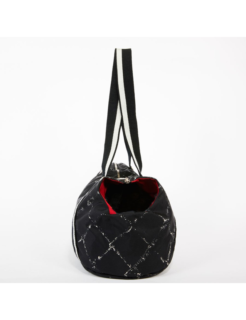 Sac à chien CHANEL en toile noire