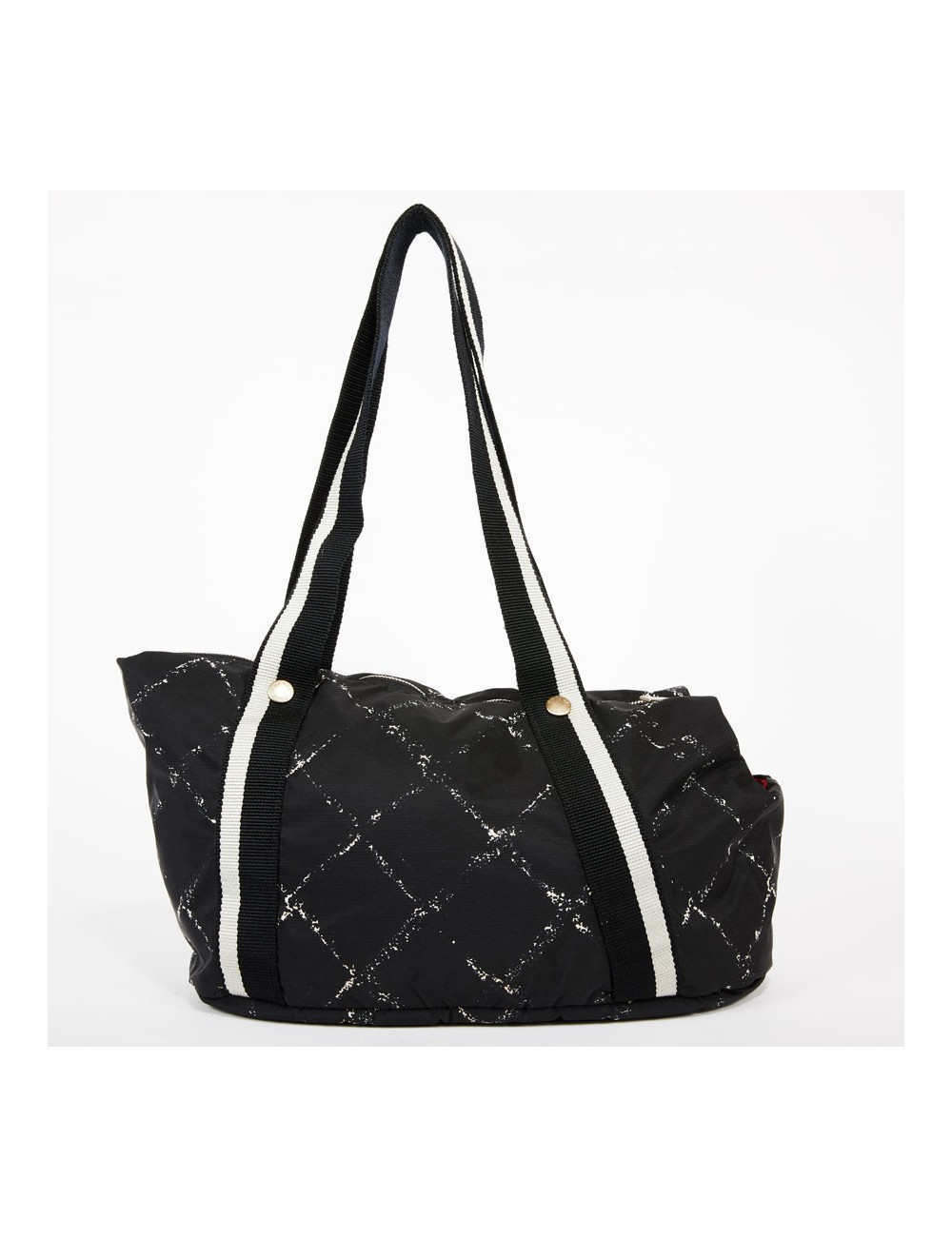 Sac pour chien CHANEL en toile noire