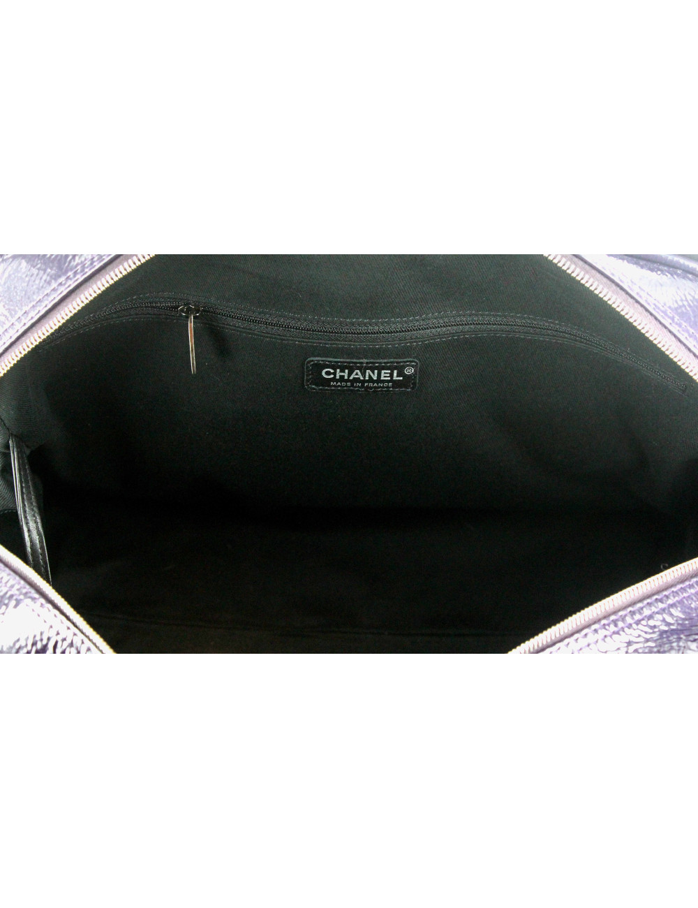 Sac Bowling CHANEL verni violet