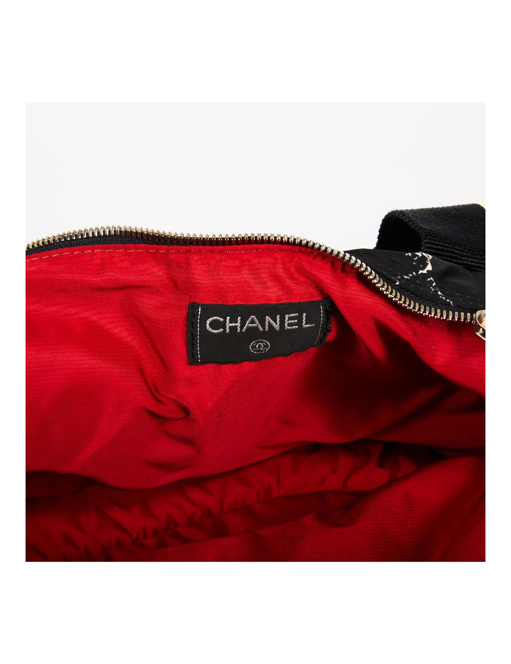 Sac pour chien CHANEL en toile noire