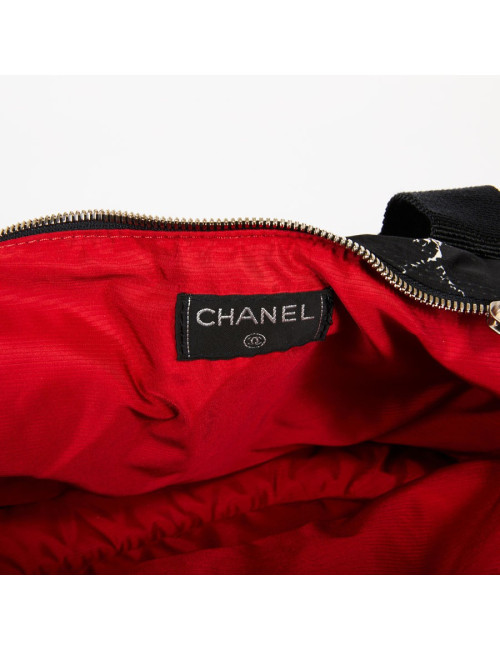 Sac pour chien CHANEL en toile noire