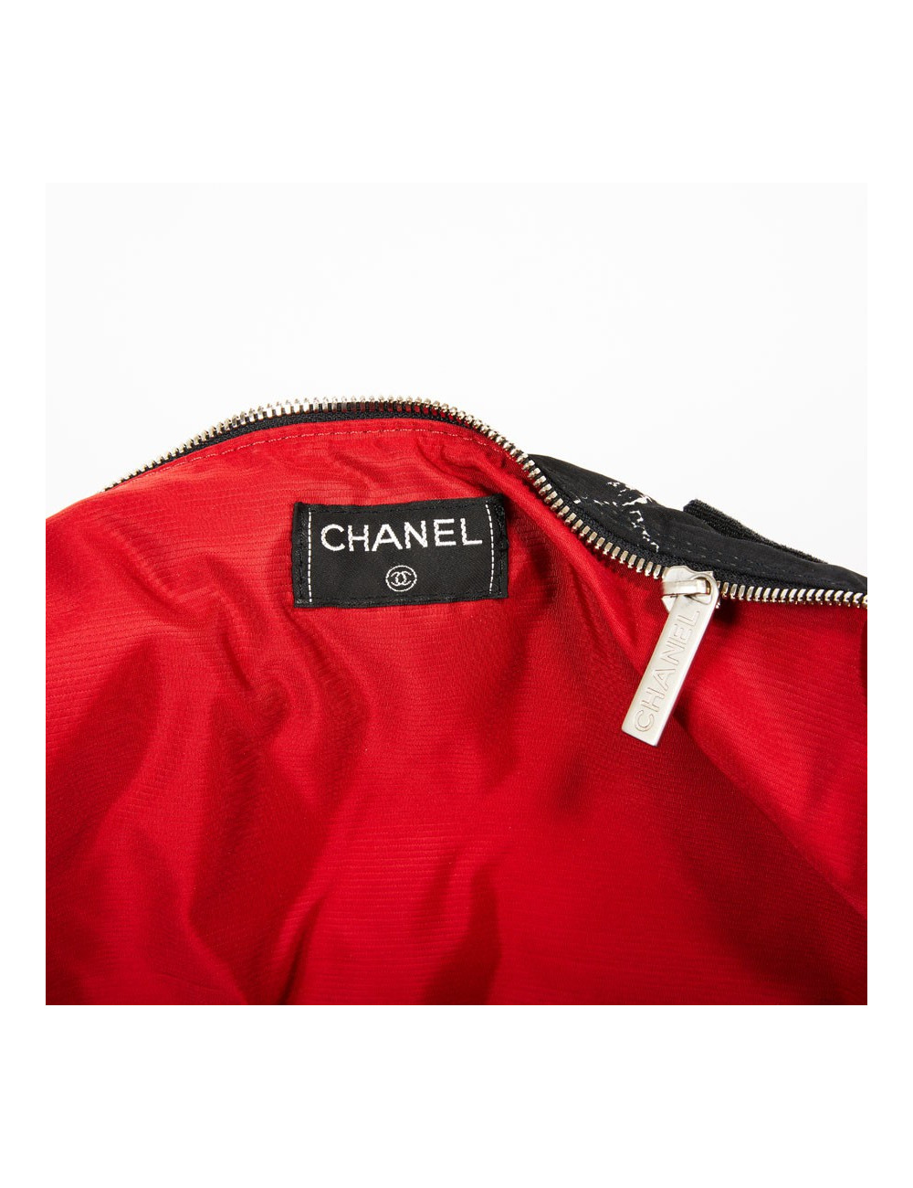 Sac à chien CHANEL en toile noire