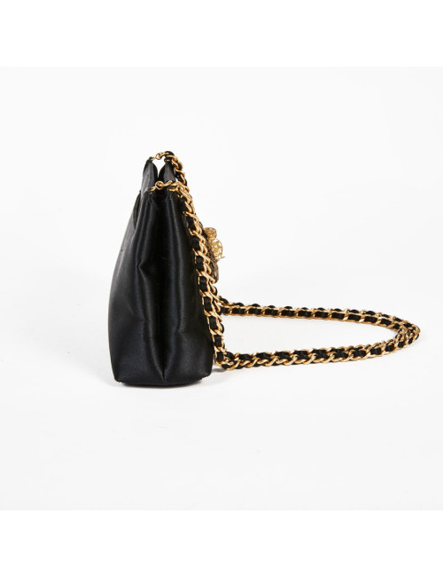 Sac du soir CHANEL satin et camélia