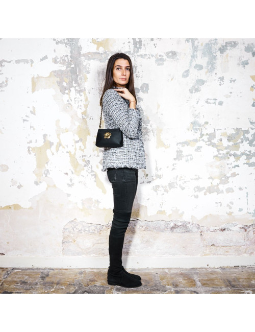 Sac du soir CHANEL satin et camélia