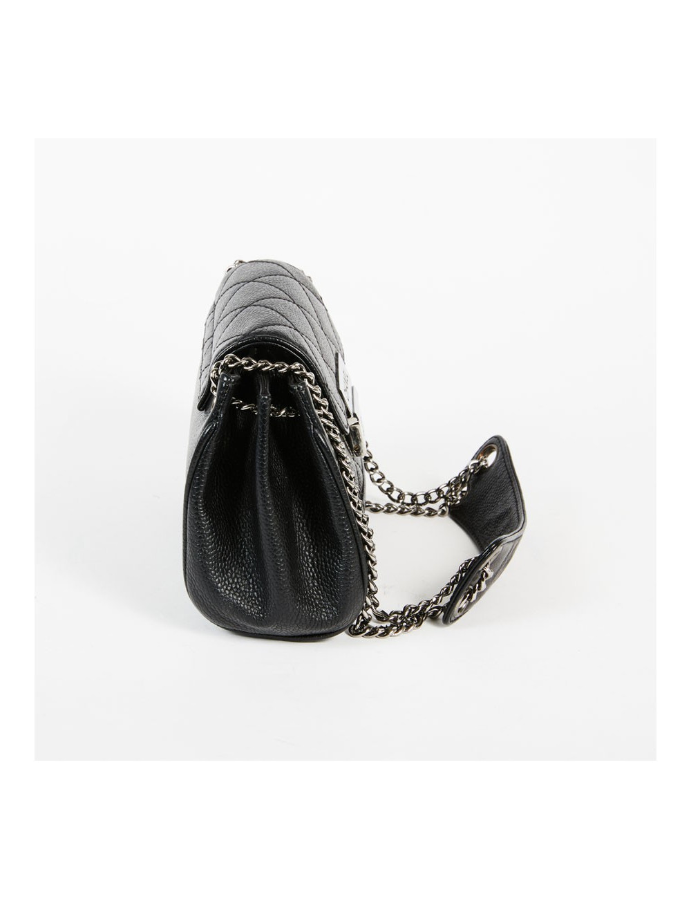 Petit sac CHANEL cuir caviar noir