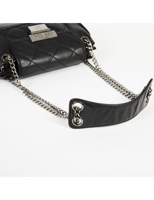 Petit sac CHANEL cuir caviar noir