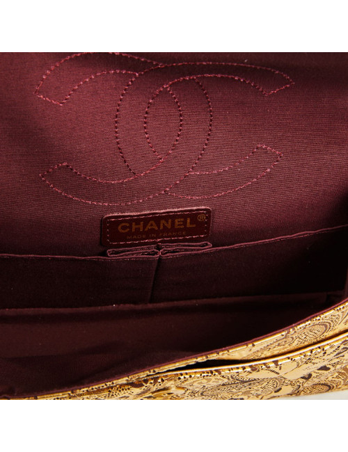 Sac Paris-Moscou CHANEL perforé doré